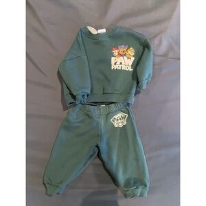 Zara Green Toddler Sweat suite